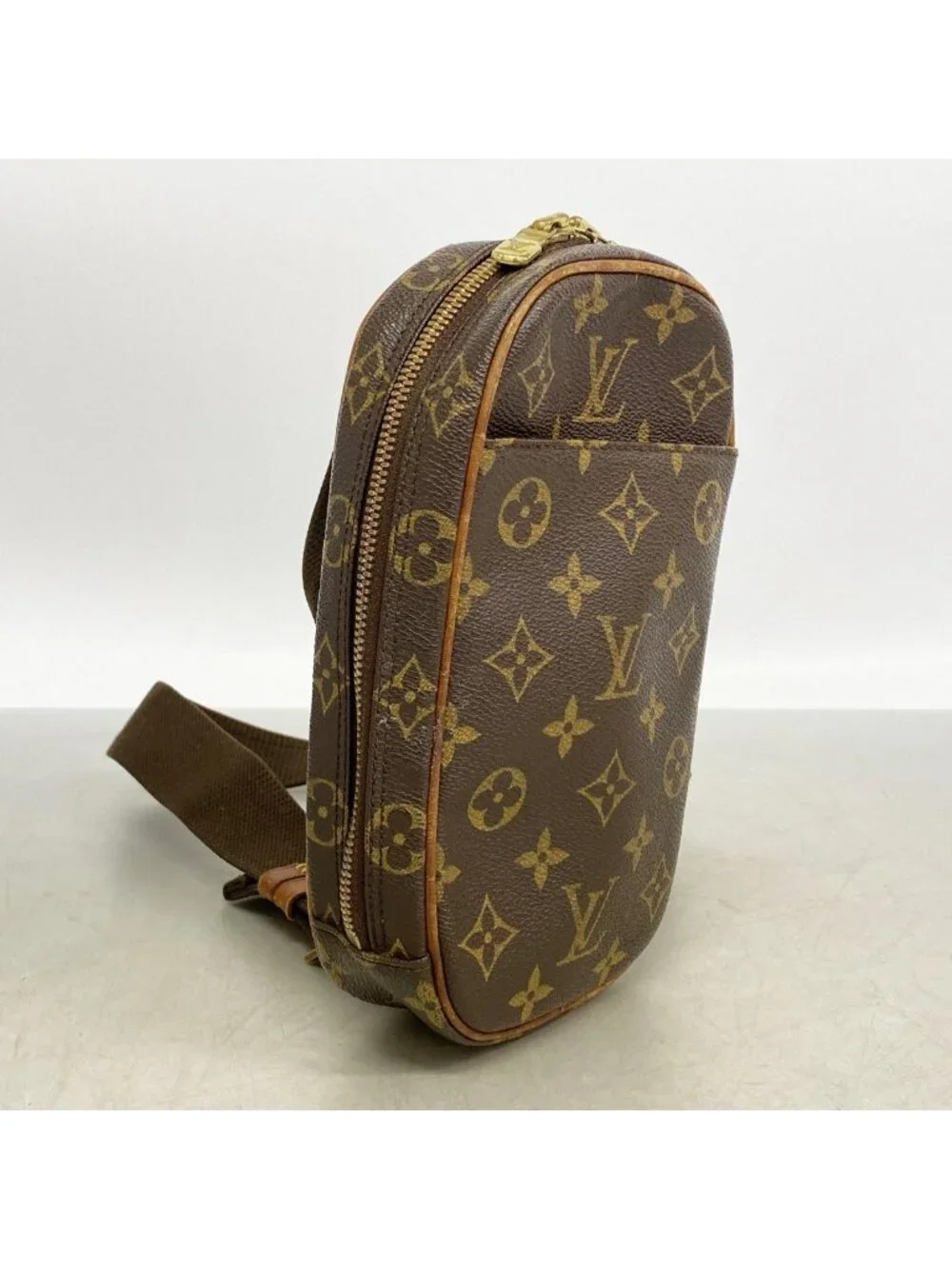 Louis Vuitton Belt Bag Monogram Pochette Gange Brown
